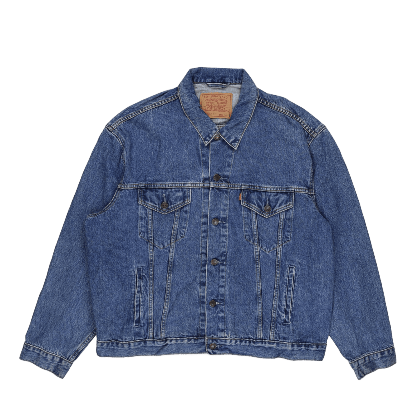 Levi's Vintage Blue Denim Trucker Jacket XXL Cotton