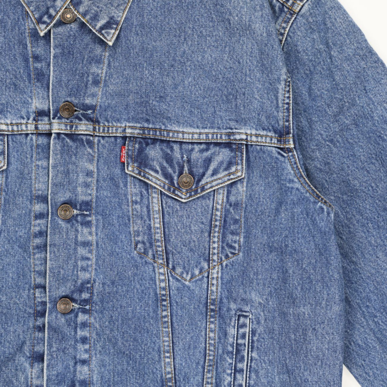 Levi's Vintage Blue Denim Trucker Jacket XXL Cotton