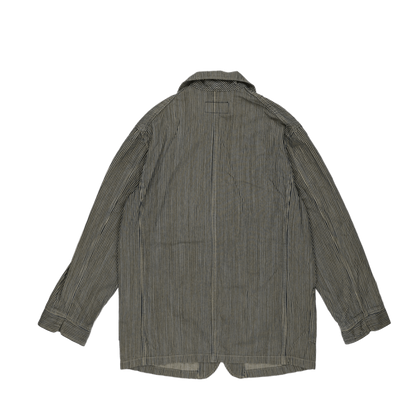 Levi's Vintage 70741 Striped Chore Jacket Blue Beige Medium Cotton