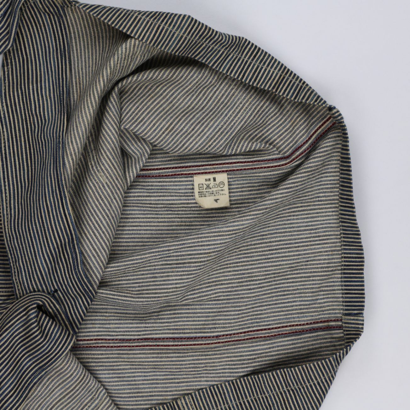 Levi's Vintage 70741 Striped Chore Jacket Blue Beige Medium Cotton