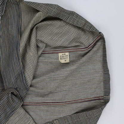 Levi's Vintage 70741 Striped Chore Jacket Blue Beige Medium Cotton