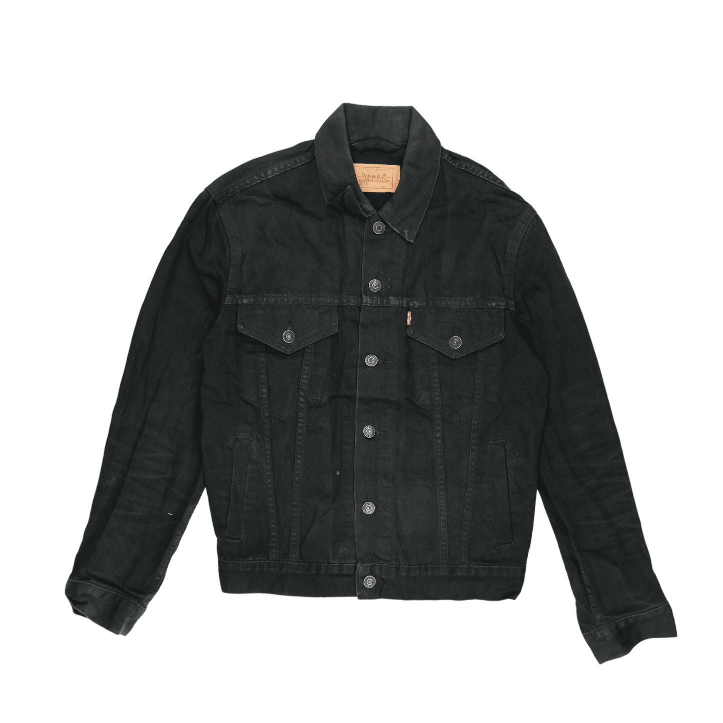 Levi's Black Denim Trucker Jacket Men's Small 100% Cotton