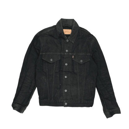 Levi's Black Denim Trucker Jacket Men's Small 100% Cotton