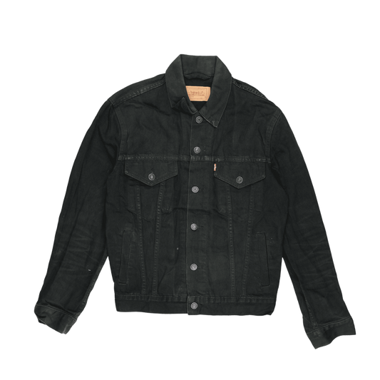 Levi's Black Denim Trucker Jacket Men's Small 100% Cotton