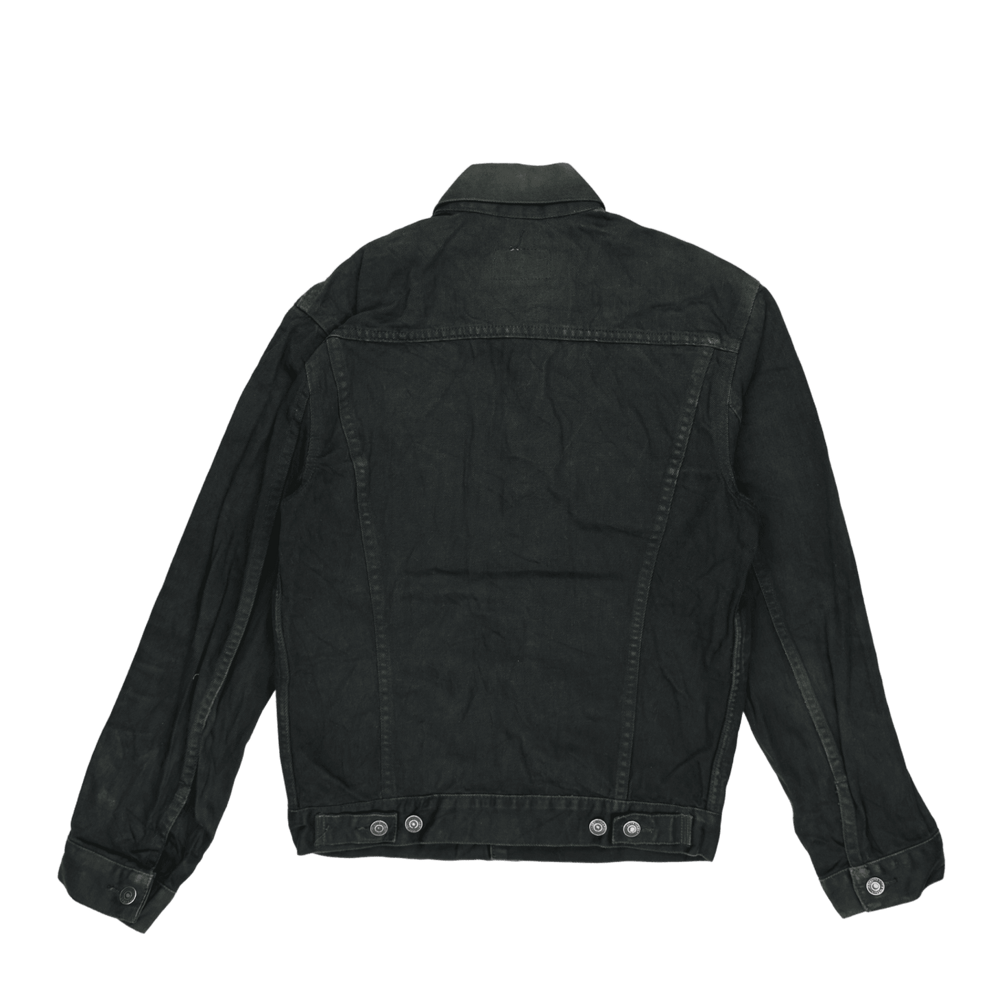 Levi's Black Denim Trucker Jacket Men's Small 100% Cotton