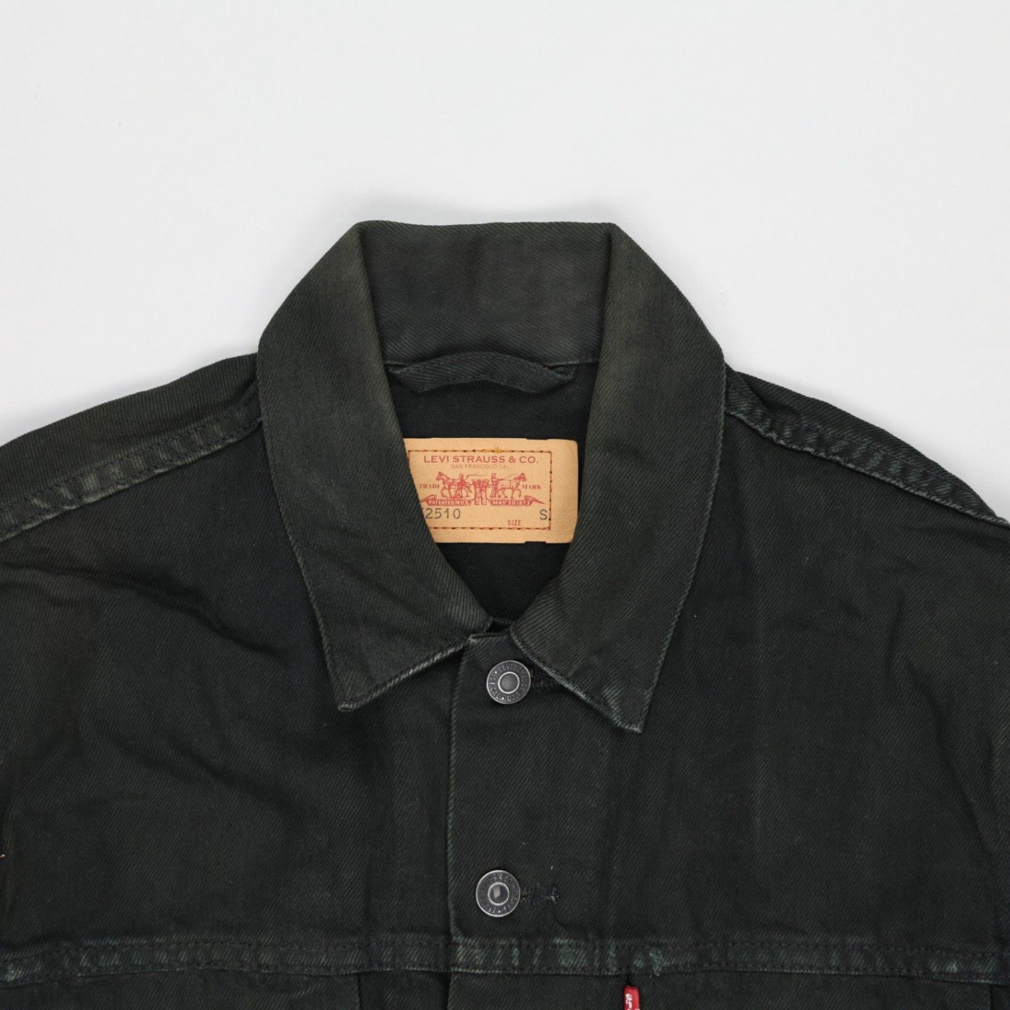 Levi's Black Denim Trucker Jacket Men's Small 100% Cotton