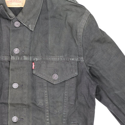 Levi's Black Denim Trucker Jacket Men's Small 100% Cotton