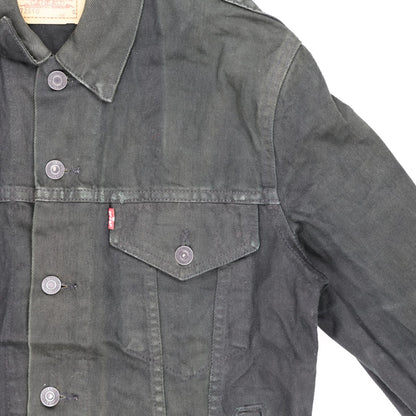 Levi's Black Denim Trucker Jacket Men's Small 100% Cotton