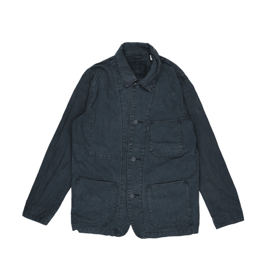 Levi's Vintage Navy Blue Cotton Chore Jacket Size L Very Good Condition