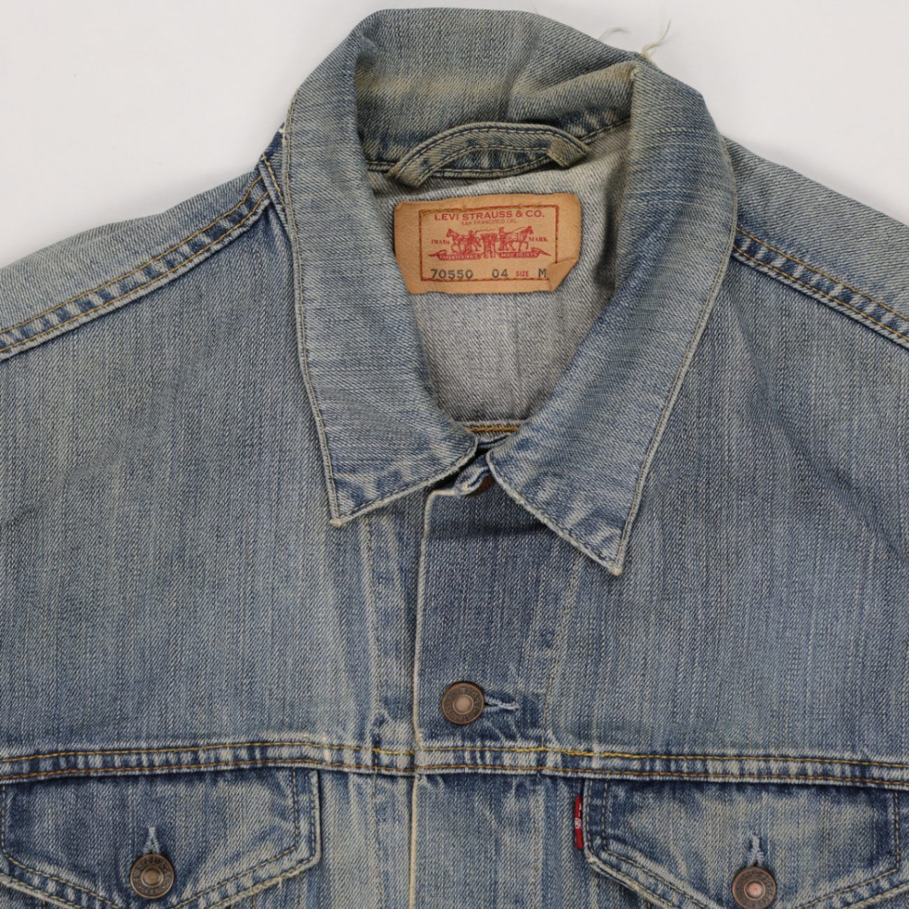Levi's 70550 Vintage Denim Trucker Jacket Blue Medium Cotton
