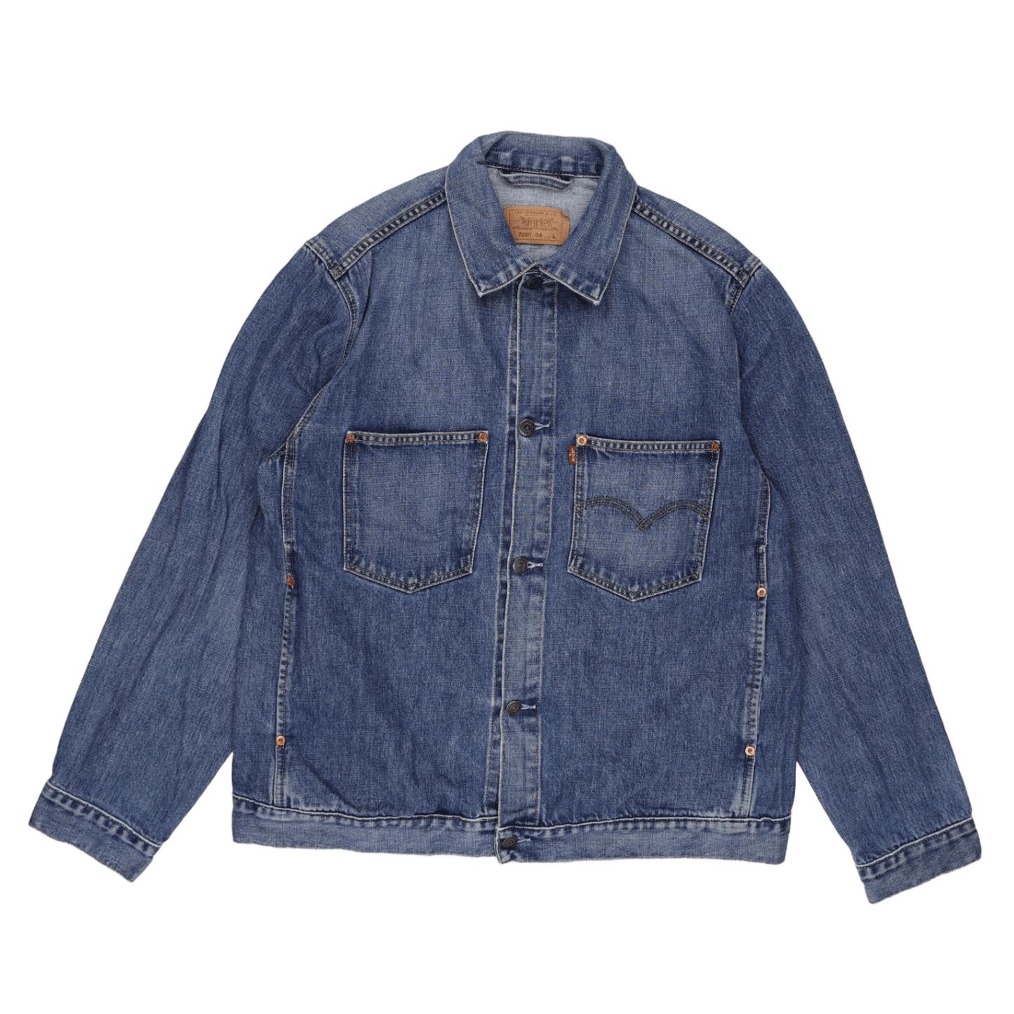 Levi's Vintage 70511 Denim Trucker Jacket Blue Large Cotton