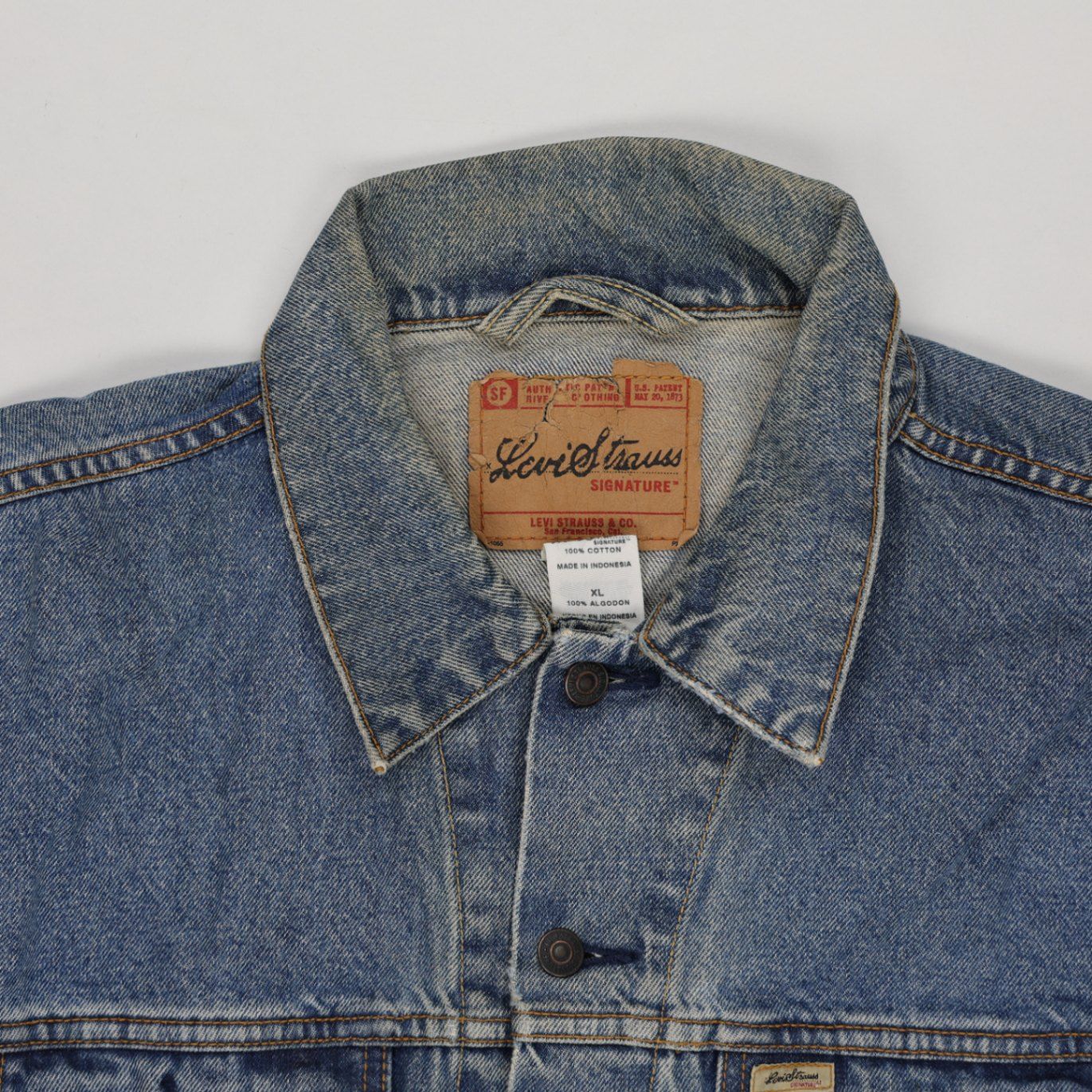Levi Strauss Vintage Denim Jacket Blue XL Cotton