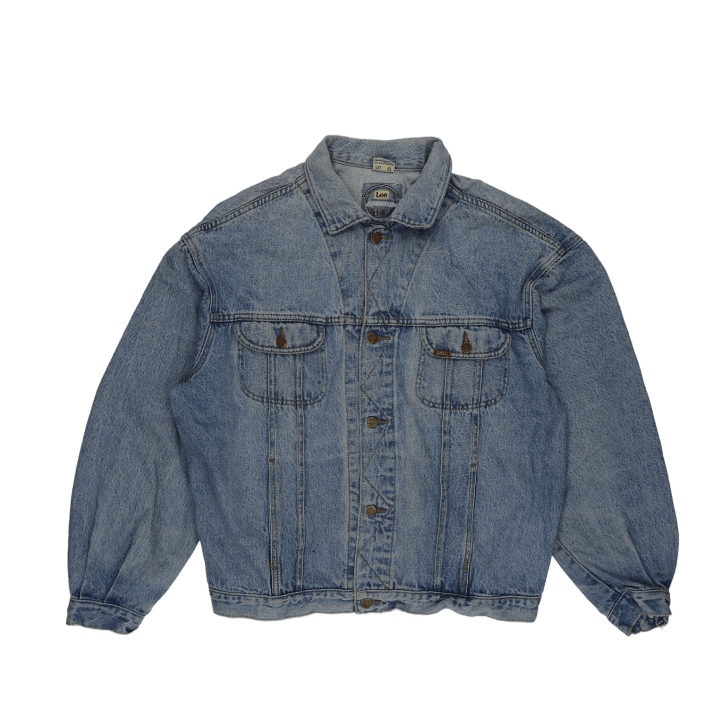 Lee Vintage Light Blue Denim Jacket Men's Large Cotton