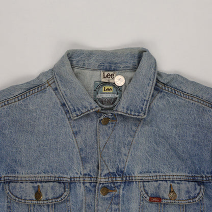 Lee Vintage Light Blue Denim Jacket Men's Large Cotton
