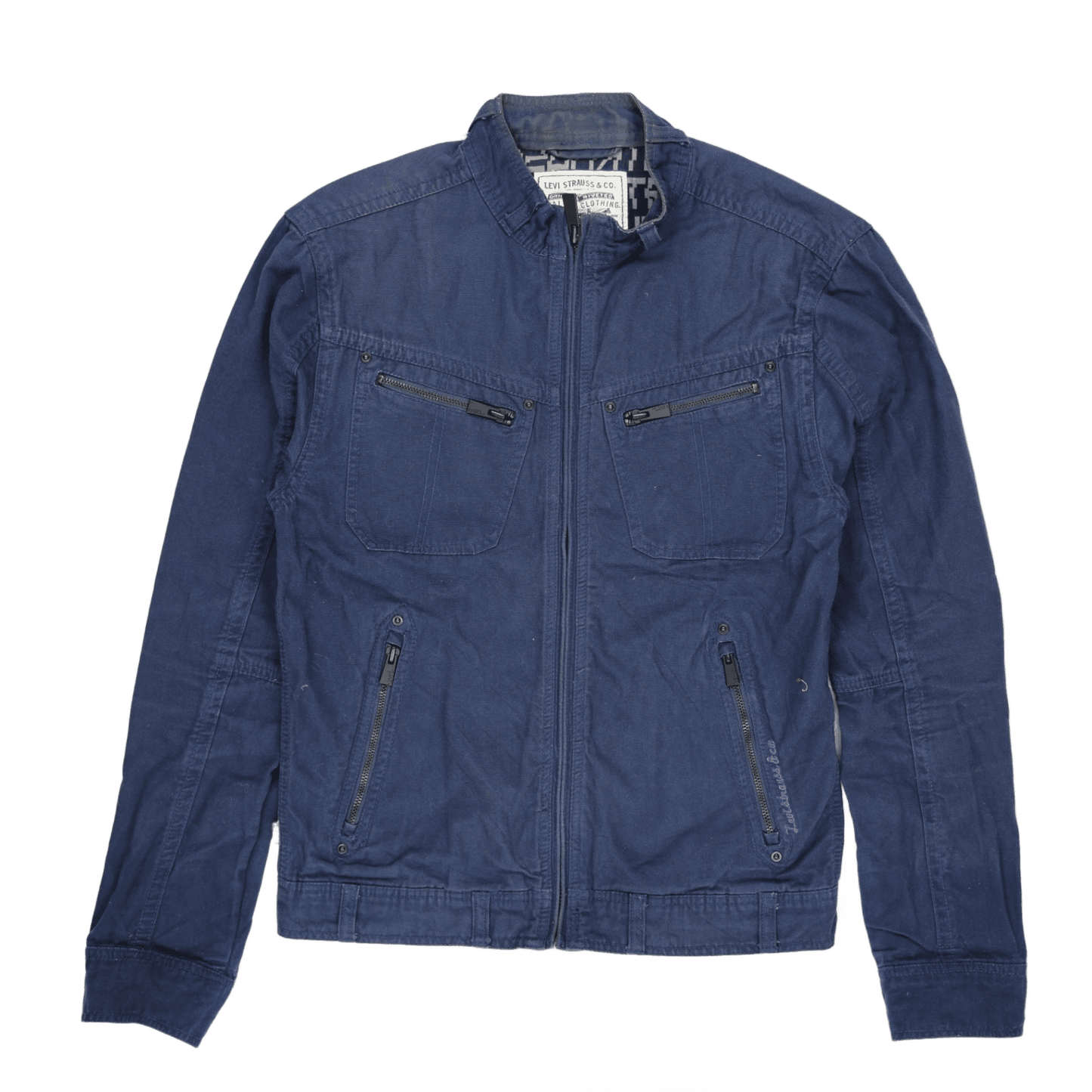 Levi's Men's Navy Utility Jacket Size M Cotton Stand Collar