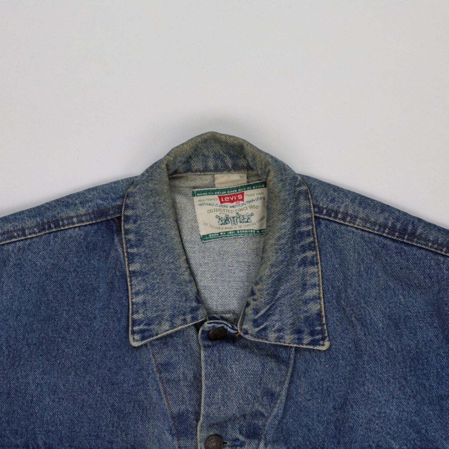 Levi's Vintage Stonewash Blue Denim Jacket Men's Large Cotton