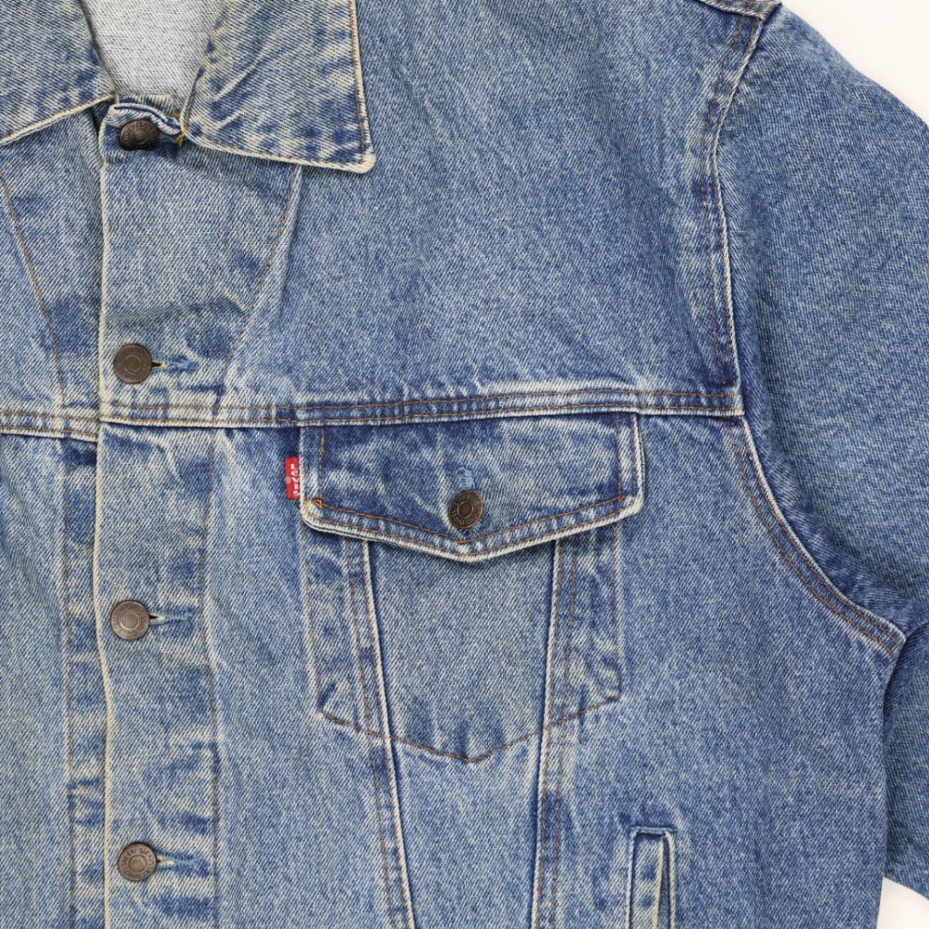 Levi's Vintage Stonewash Blue Denim Jacket Men's Large Cotton