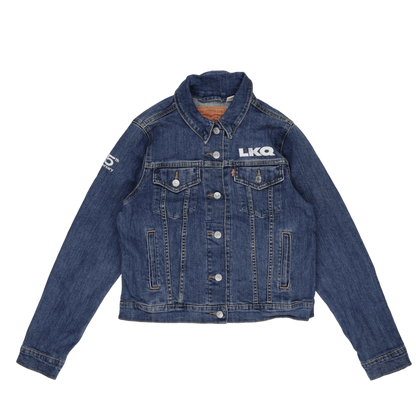 Levi's LKQ Logo Denim Jacket Blue Medium 100% Cotton Men's Vintage