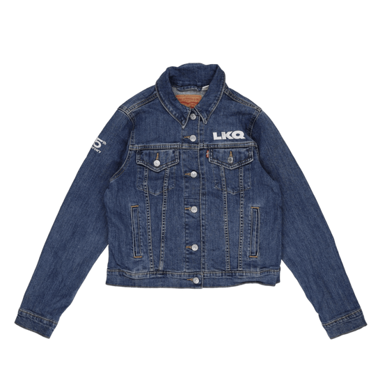 Levi's LKQ Logo Denim Jacket Blue Medium 100% Cotton Men's Vintage