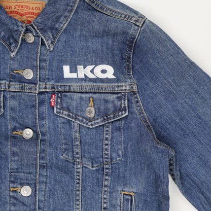 Levi's LKQ Logo Denim Jacket Blue Medium 100% Cotton Men's Vintage