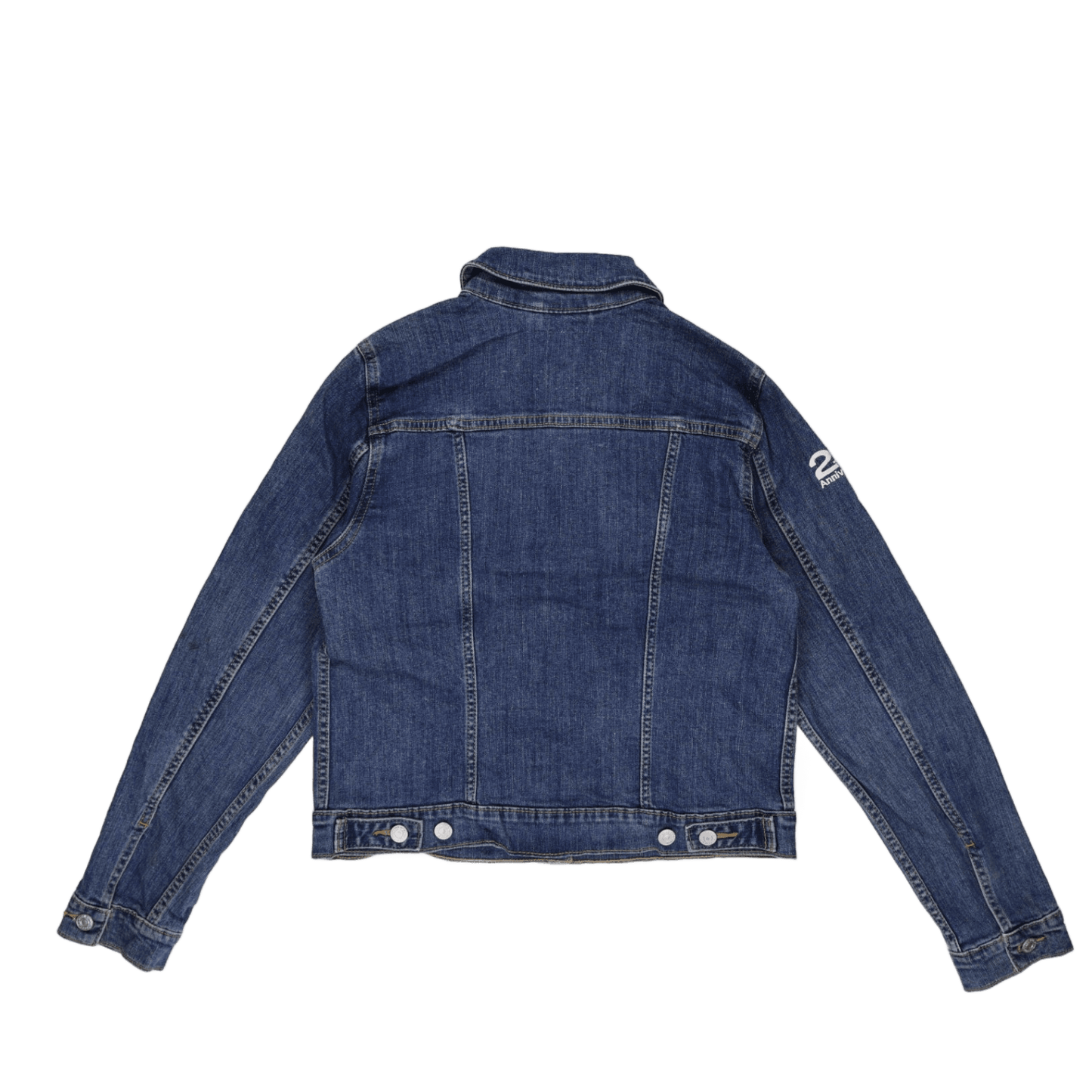 Wrangler Vintage Blue Denim Jacket Unisex Cotton Denim Collared