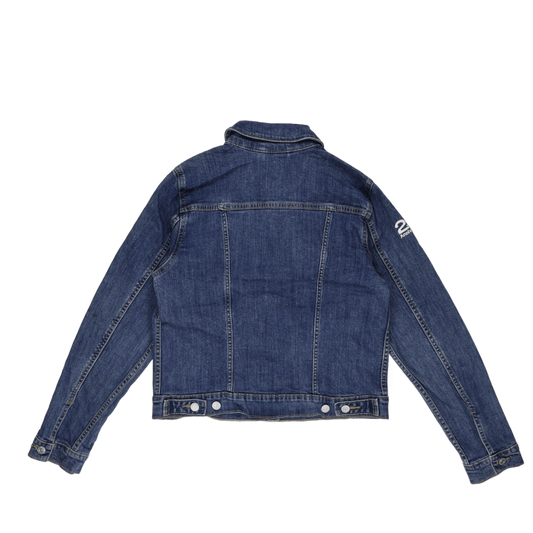 Wrangler Vintage Blue Denim Jacket Unisex Cotton Denim Collared