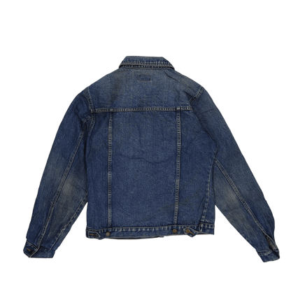 Wrangler Vintage Blue Denim Jacket Unisex Cotton Denim Collared