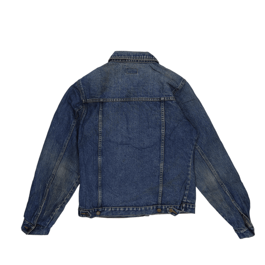 Wrangler Vintage Blue Denim Jacket Unisex Cotton Denim Collared