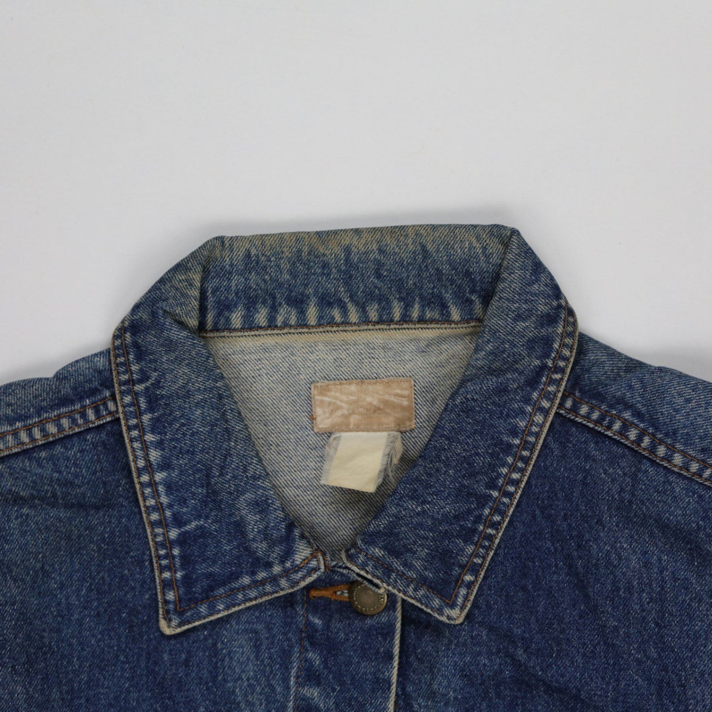 Wrangler Vintage Blue Denim Jacket Unisex Cotton Denim Collared