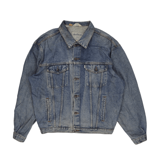 Levi's Vintage Blue Denim Trucker Jacket Size L Cotton for Men