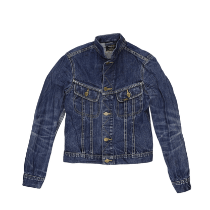Lee Slim Fit Trucker Denim Jacket Blue Small 100 Percent Cotton Unisex Vintage