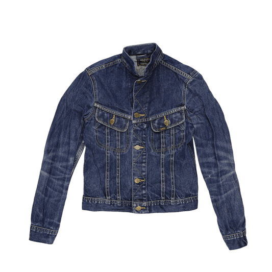Lee Slim Fit Trucker Denim Jacket Blue Small 100 Percent Cotton Unisex Vintage