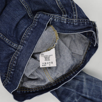 Lee Slim Fit Trucker Denim Jacket Blue Small 100 Percent Cotton Unisex Vintage