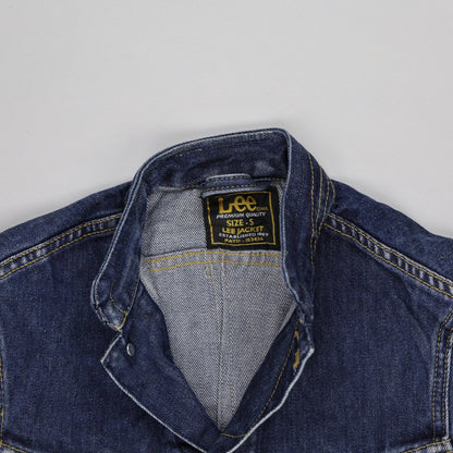 Lee Slim Fit Trucker Denim Jacket Blue Small 100 Percent Cotton Unisex Vintage