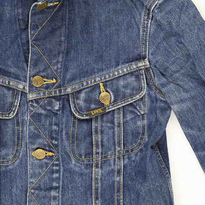 Lee Slim Fit Trucker Denim Jacket Blue Small 100 Percent Cotton Unisex Vintage