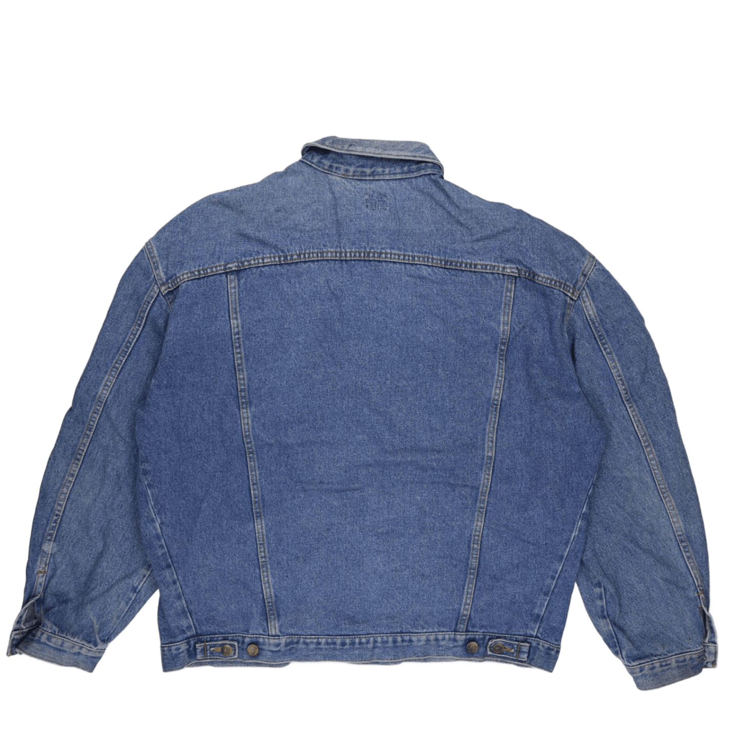 Lee Vintage Blue Denim Rider Jacket XL 100% Cotton Collared Men's Coat