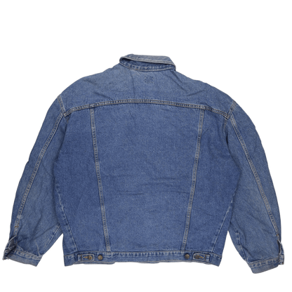 Lee Vintage Blue Denim Rider Jacket XL 100% Cotton Collared Men's Coat