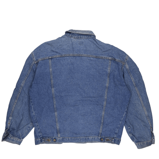 Lee Vintage Blue Denim Rider Jacket XL 100% Cotton Collared Men's Coat