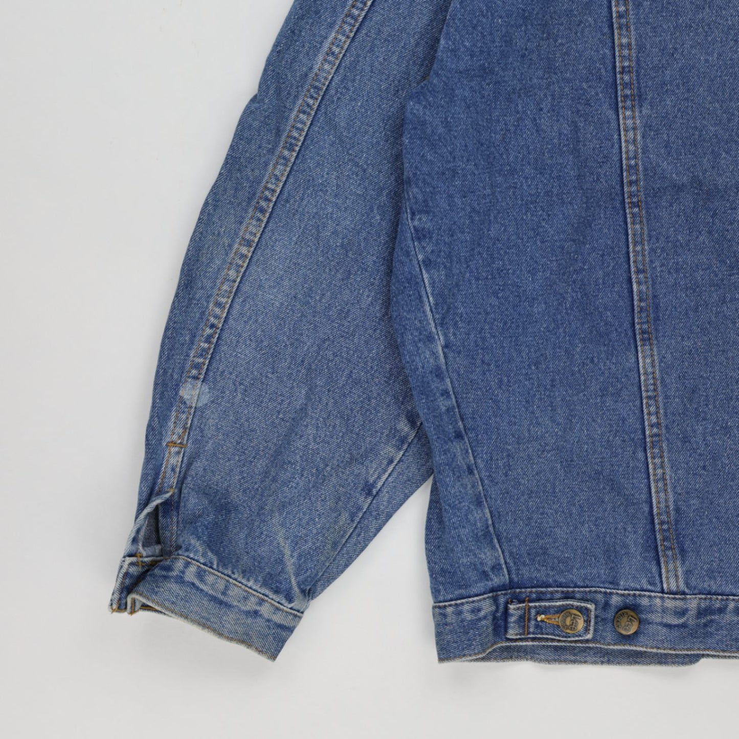 Lee Vintage Blue Denim Rider Jacket XL 100% Cotton Collared Men's Coat