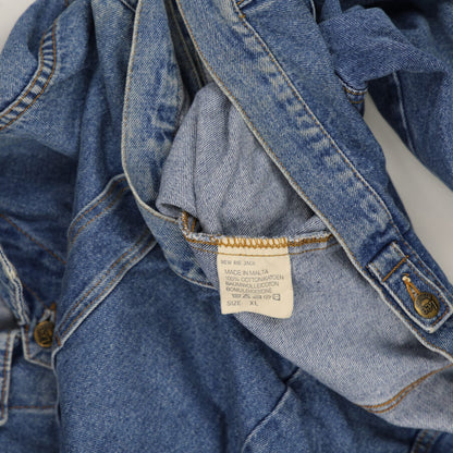 Lee Vintage Blue Denim Rider Jacket XL 100% Cotton Collared Men's Coat