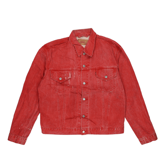 Levi's Red Denim Trucker Jacket XXL Vintage Cotton Mens