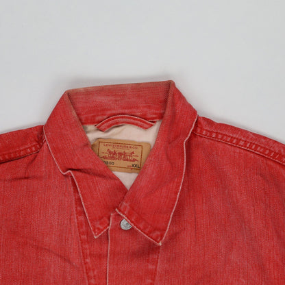 Levi's Red Denim Trucker Jacket XXL Vintage Cotton Mens