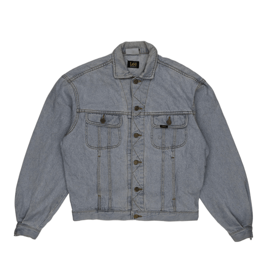 Lee Vintage Light Blue Denim Jacket Men Medium Cotton