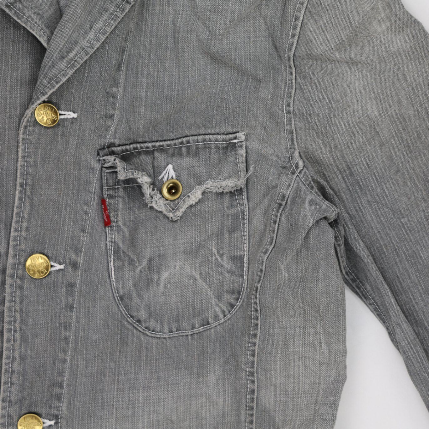 Levi's Redloop Grey Vintage Chore Jacket Men's Medium Cotton
