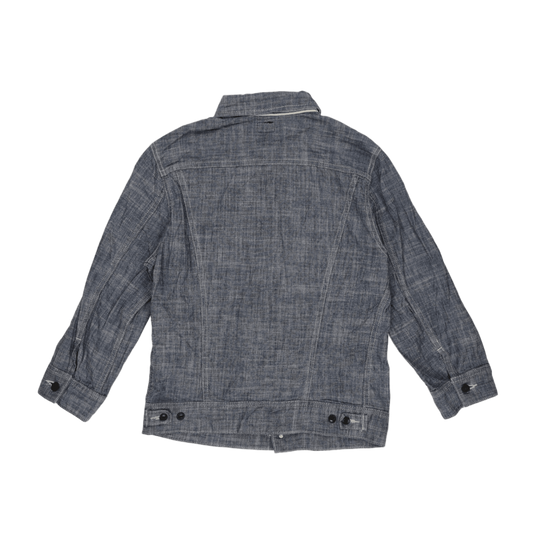 Lee x TK Indigo Chambray Workwear Jacket for Men Size Small 100 Percent Cotton Vintage Blue