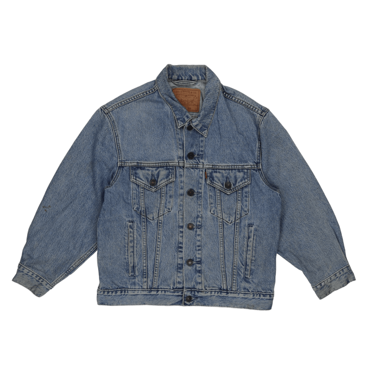 Levi's Vintage Light Blue Denim Trucker Jacket Size Small Cotton