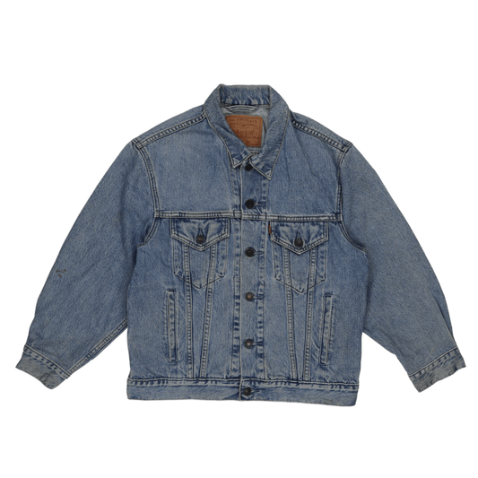 Levi's Vintage Light Blue Denim Trucker Jacket Size Small Cotton