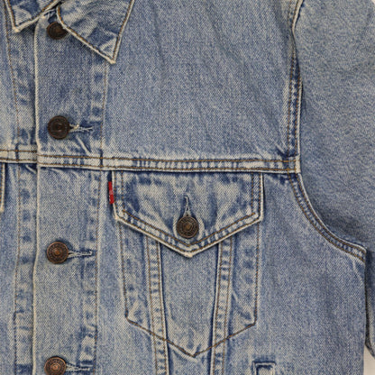 Levi's Vintage Light Blue Denim Trucker Jacket Size Small Cotton