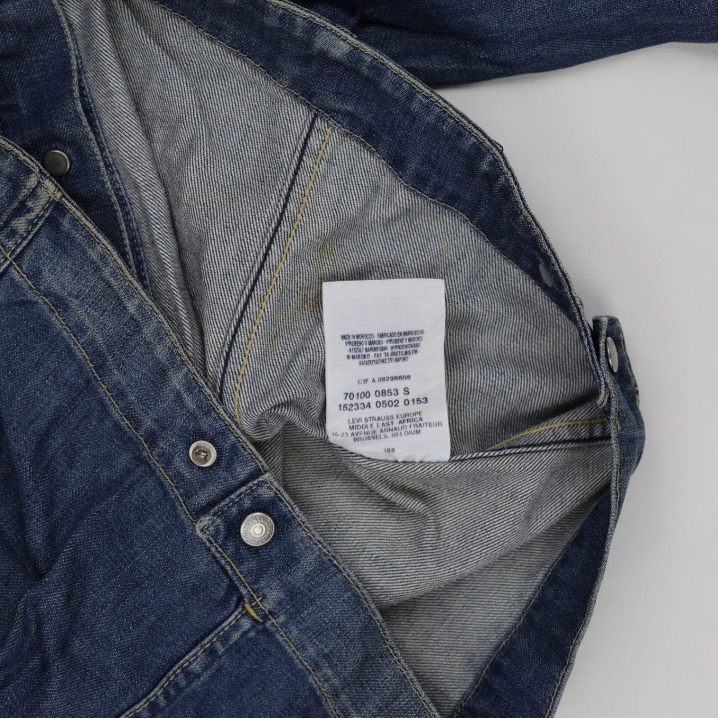 Levi's Engineered Jeans Vintage Denim Jacket Blue Small Cotton
