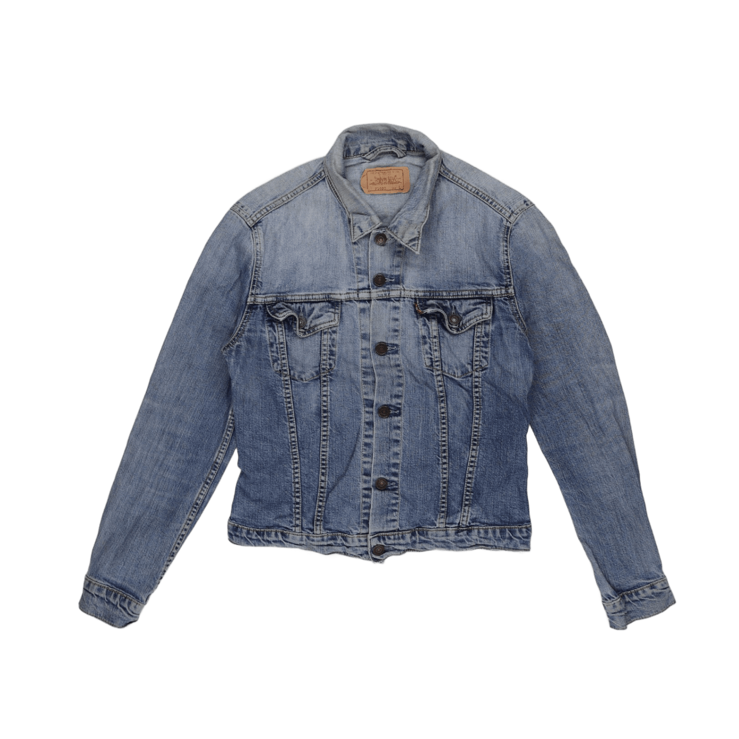 Levi's 70589 Vintage Light Blue Denim Trucker Jacket Size L Cotton